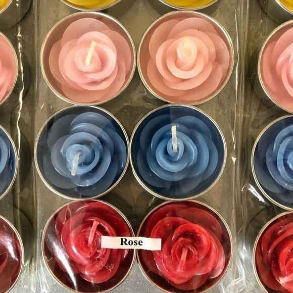 ‎NWOT: Rose Tea-light Candle Set - Picture 5 of 7